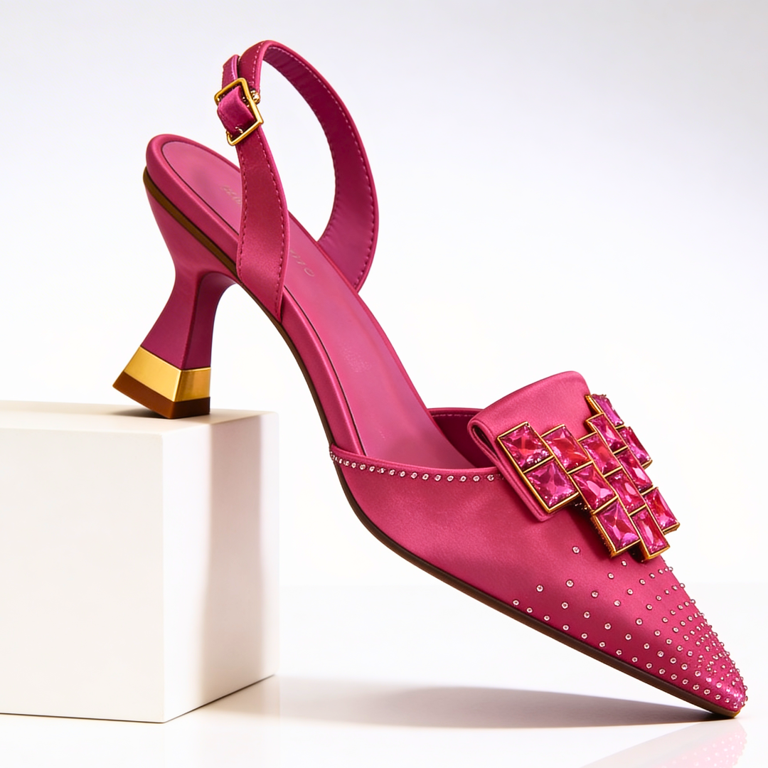 Chaussures à talons chaton Vivienne Gemstone