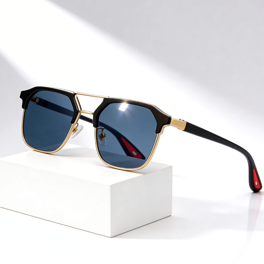 Rift Hex V2™ | Hexagonal Metal-Acetate Sunglasses | UV400