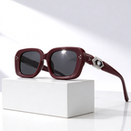 Sydney Gem™ | Rhinestone Oversized Square Sunglasses | UV400