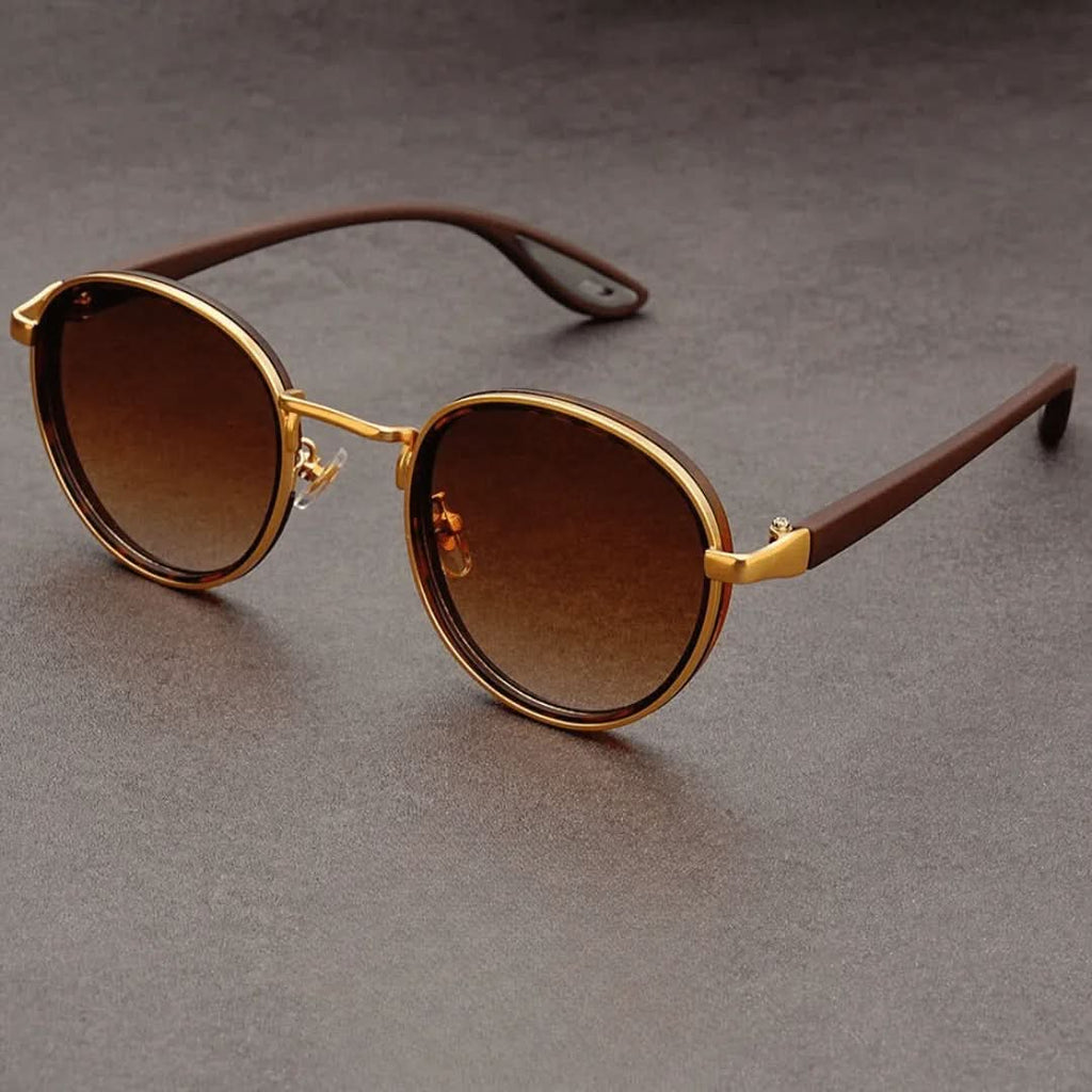 Rift Origin™ | Round Metal-Acetate Sunglasses | UV400