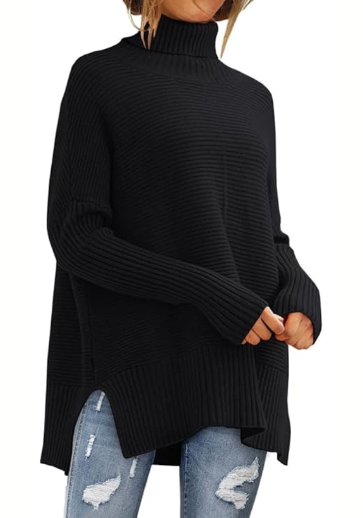Megan | Suéter elegante de cuello alto y estilo relajado