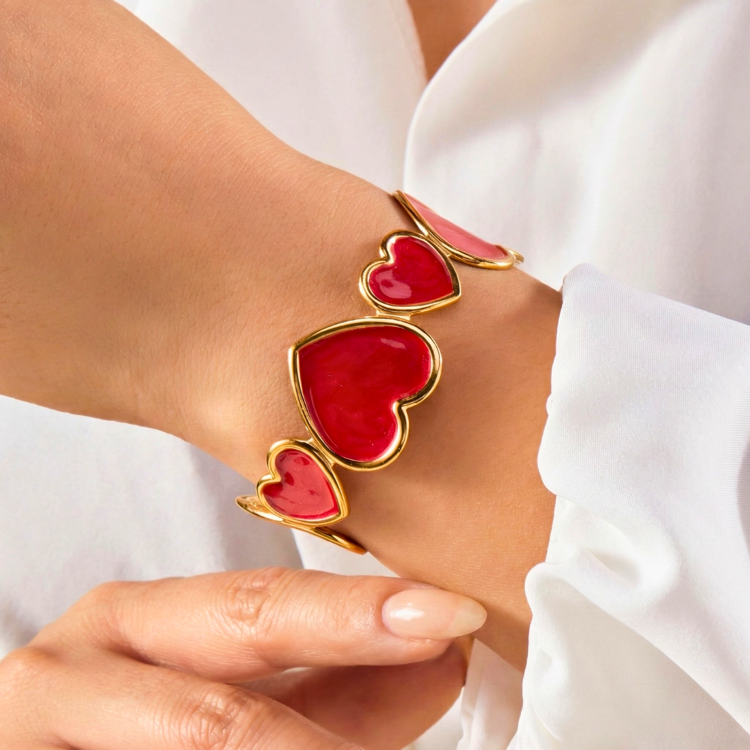 Pulsera rígida Elena Heart