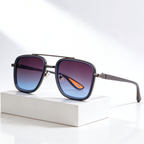 Rift Noir X™ | Square Metal-Acetate Sunglasses | UV380