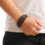 Miles | Bracelet de poignet tressé multicouche