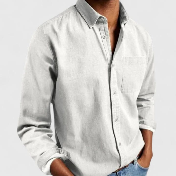 Edward | Camisa Clásica de Manga Larga con Botones