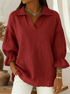 Elena | Blusa de silueta relajada con cuello