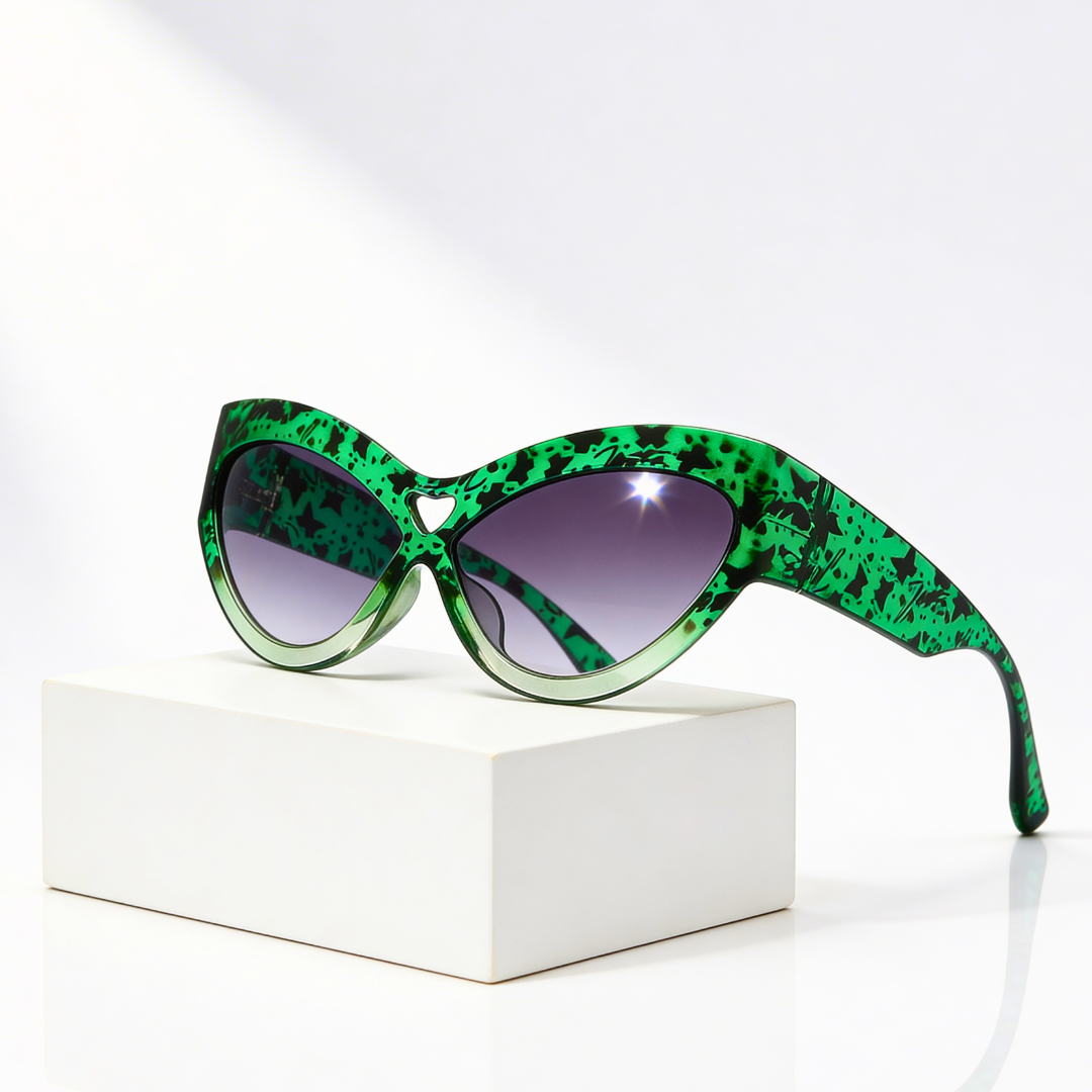 Wild Kiss™ | Heart Cut-Out Cat Eye Sunglasses | UV400