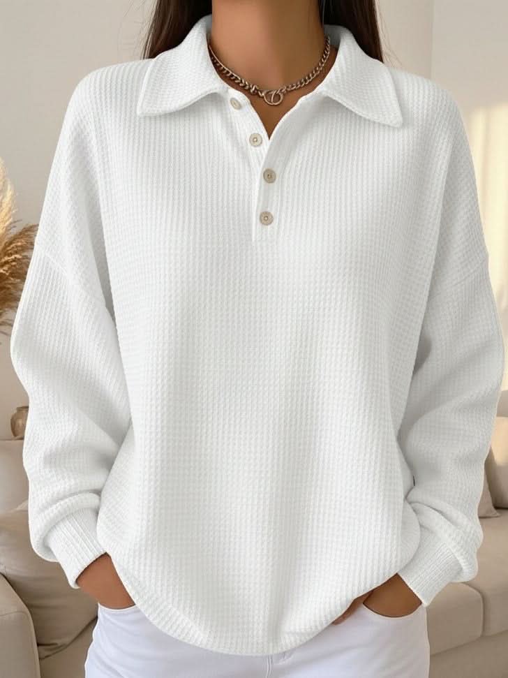 Michelle | Suéter polo de cuello suave