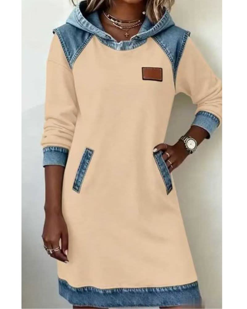 Hailey | Robe à capuche en jean