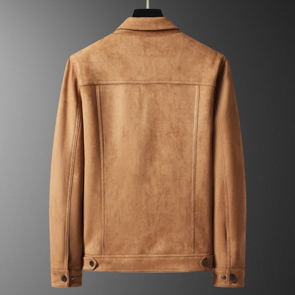 La chaqueta Regent Suede Trucker
