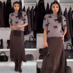 Emilia | Elegant Knit & Skirt Set