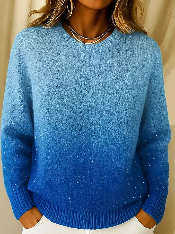 Isabelle | Pull en tricot élégant à dégradé de couleurs