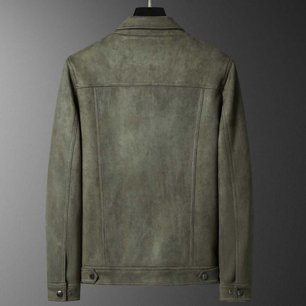 La chaqueta Regent Suede Trucker