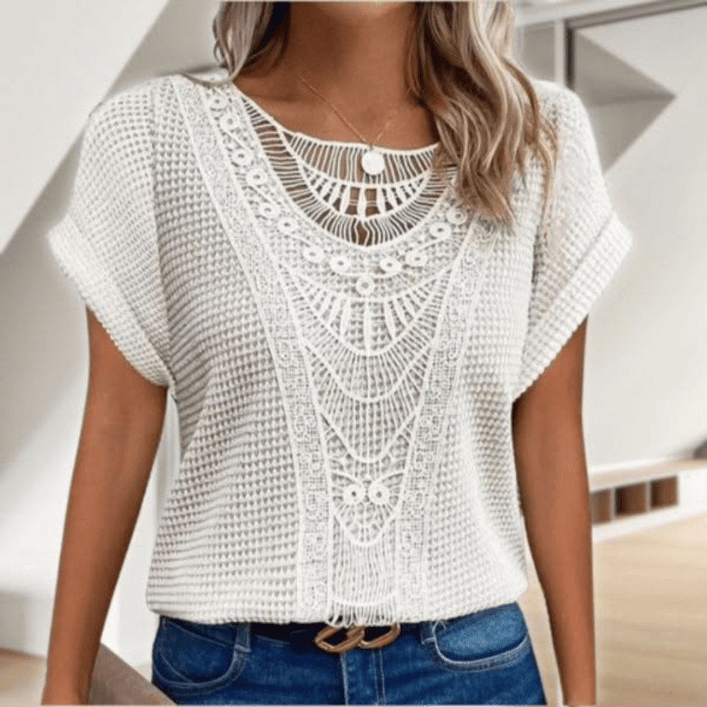 Judith | Top con detalles de encaje vintage
