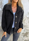 Ella | Chaqueta de forro polar abotonada