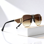 Amalfi Shield™ | Oversized Shield Aviator Sunglasses | UV400