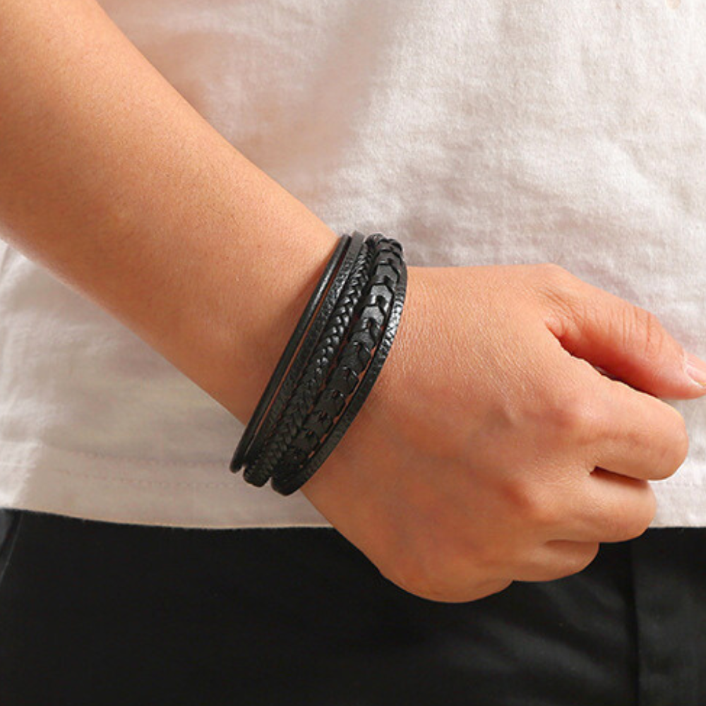 Miles | Bracelet de poignet tressé multicouche