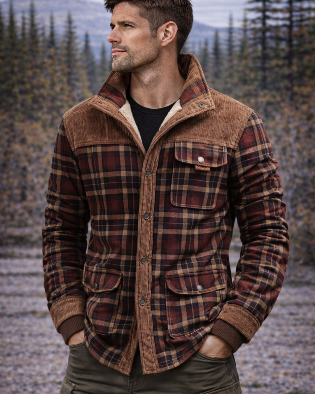 Hunter | Veste utilitaire à carreaux robustes