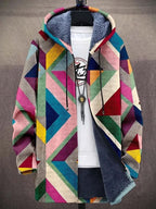 Pedro | Sudadera con Capucha y Parches de Color Cálidos