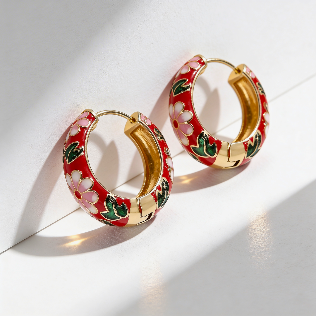 Pendientes florales Aria