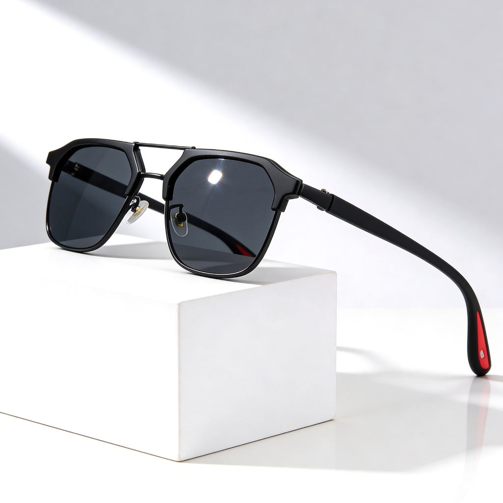 Rift Hex V2™ | Hexagonal Metal-Acetate Sunglasses | UV400