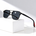 Rift Hex V2™ | Hexagonal Metal-Acetate Sunglasses | UV400