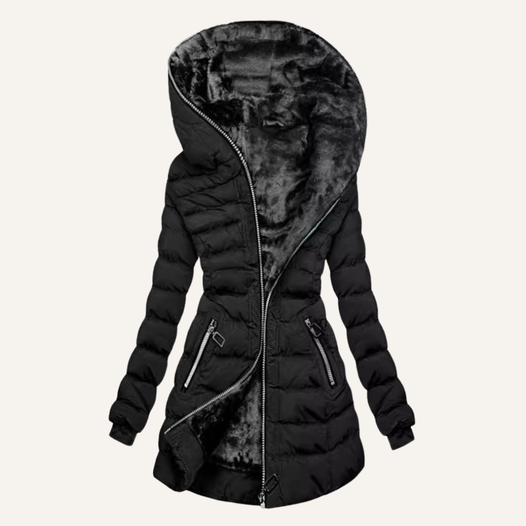 Liana | Veste douillette à doublure en fourrure