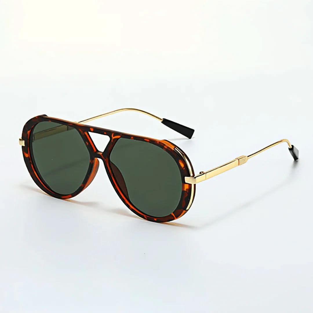 Primal Savage™ | Tiger Stripe Aviator Sunglasses | UV400 Gold