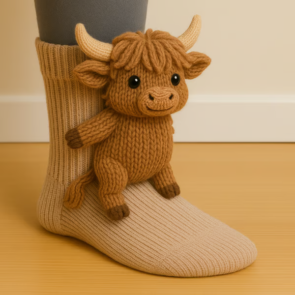 Ollie | Cozy Animal Socks