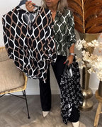 Naomi | Blusa elegante de manga larga estampada