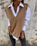 Madeline | Cárdigan de punto acogedor con cuello en V