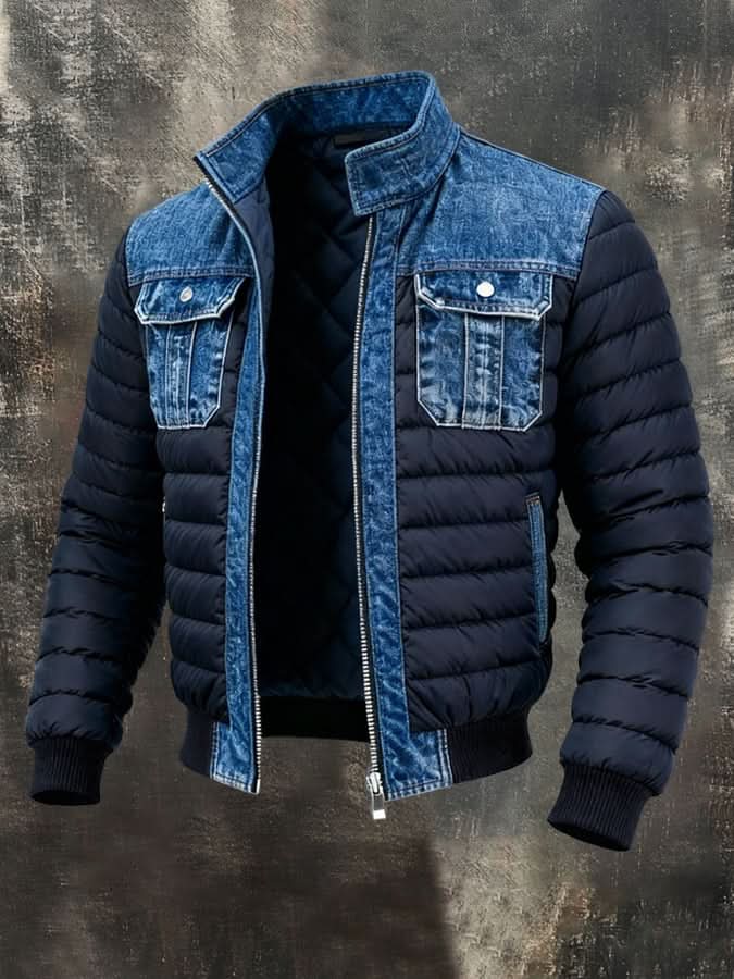 Lenard™ | VESTE CLASSIQUE EN JEAN DOUBLÉ