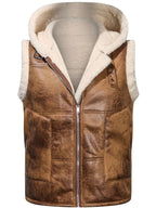 Caleb | Chaleco con capucha estructurado de invierno