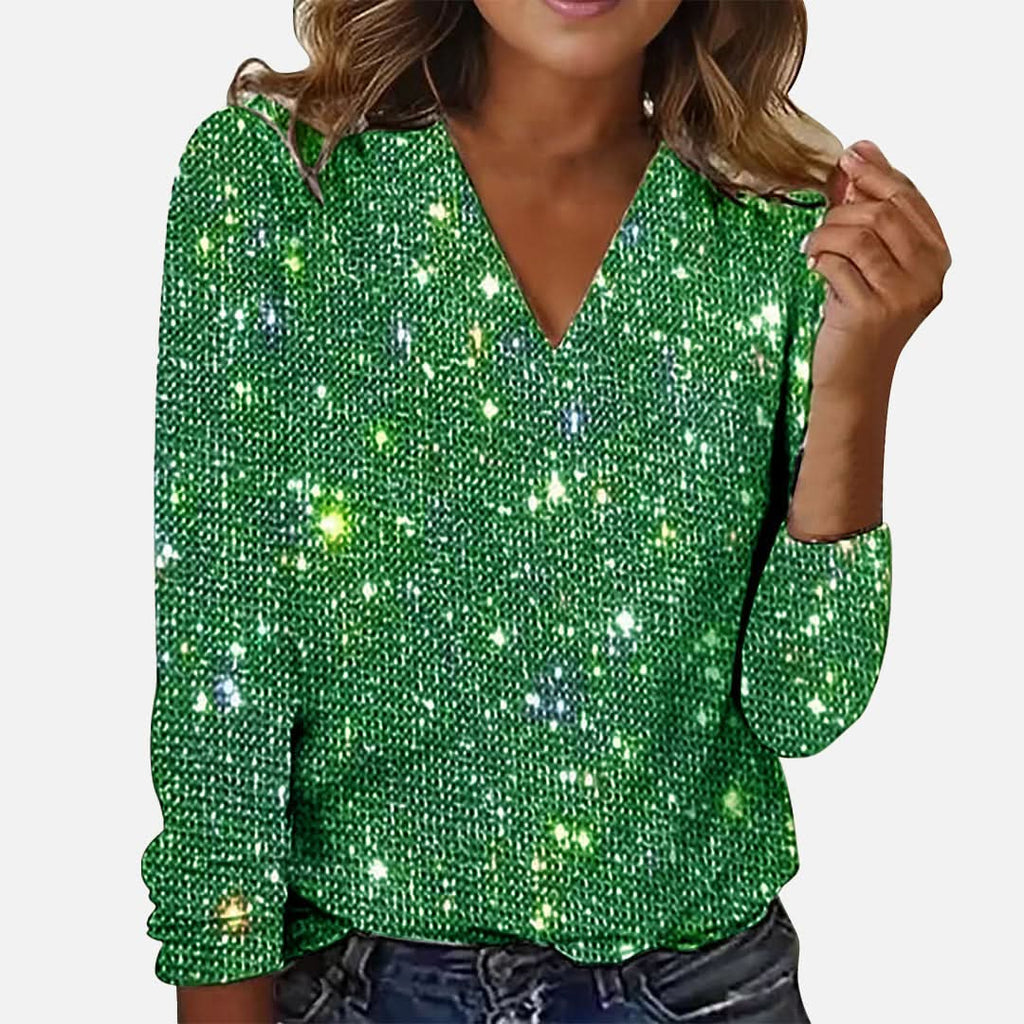 Jade | Blouse en diamant à col en V