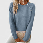 Emily | Pull élégant en maille avec détails de perles