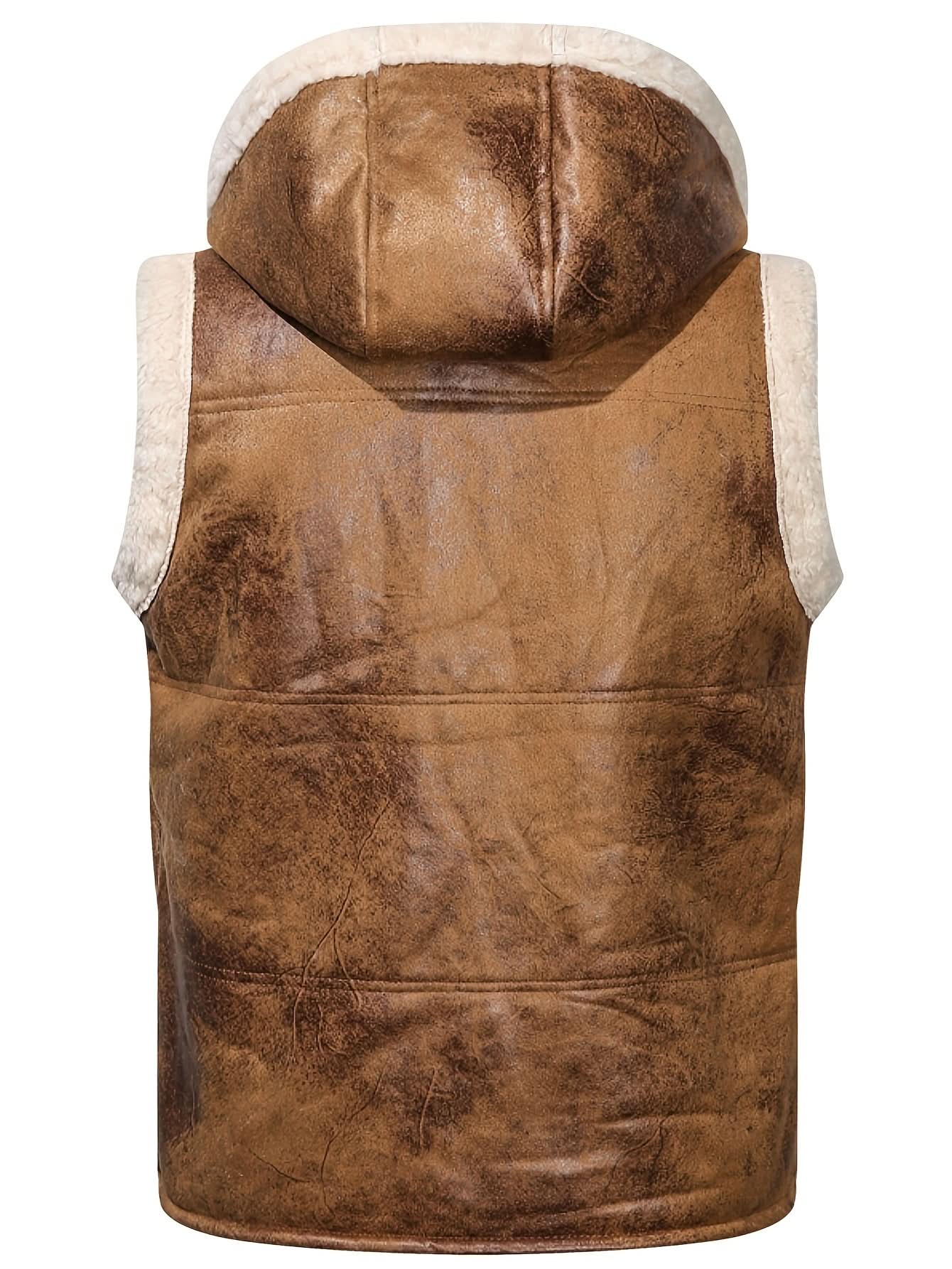 Caleb | Chaleco con capucha estructurado de invierno