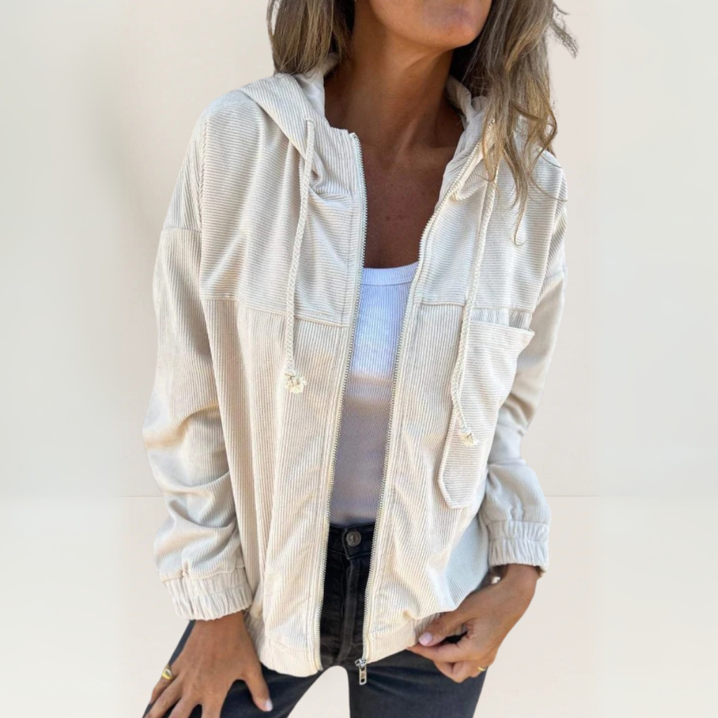 Karla | Veste souple à capuche et fermeture éclair