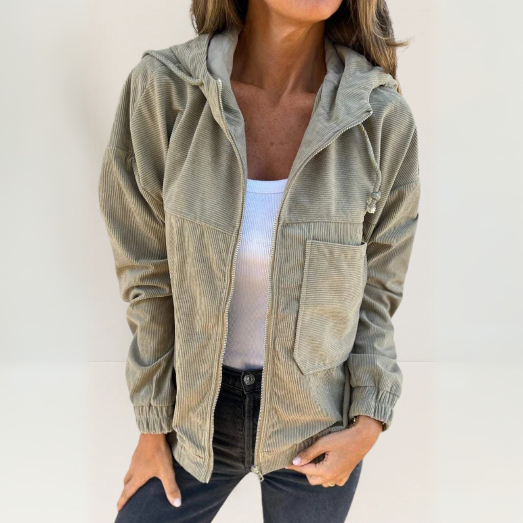 Karla | Veste souple à capuche et fermeture éclair