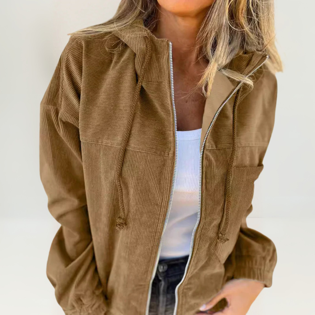 Karla | Veste souple à capuche et fermeture éclair
