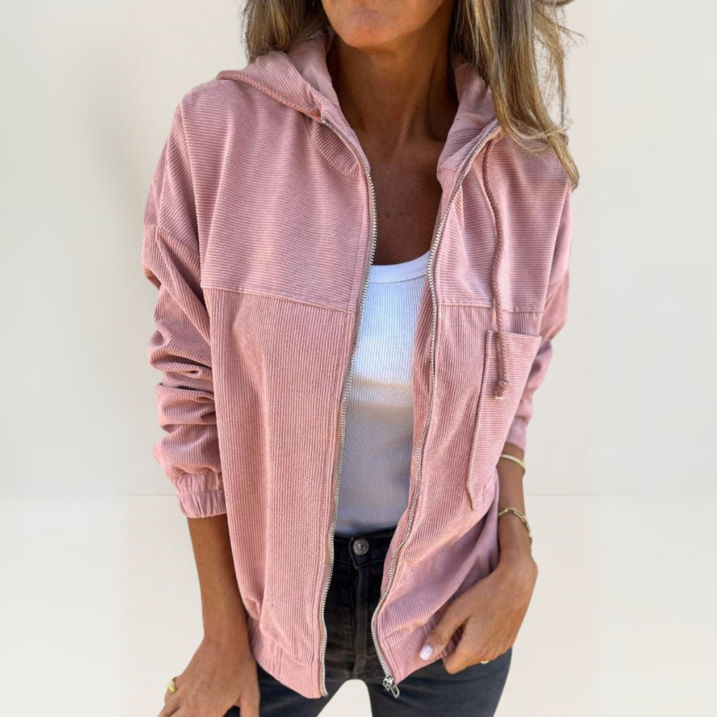 Karla | Veste souple à capuche et fermeture éclair