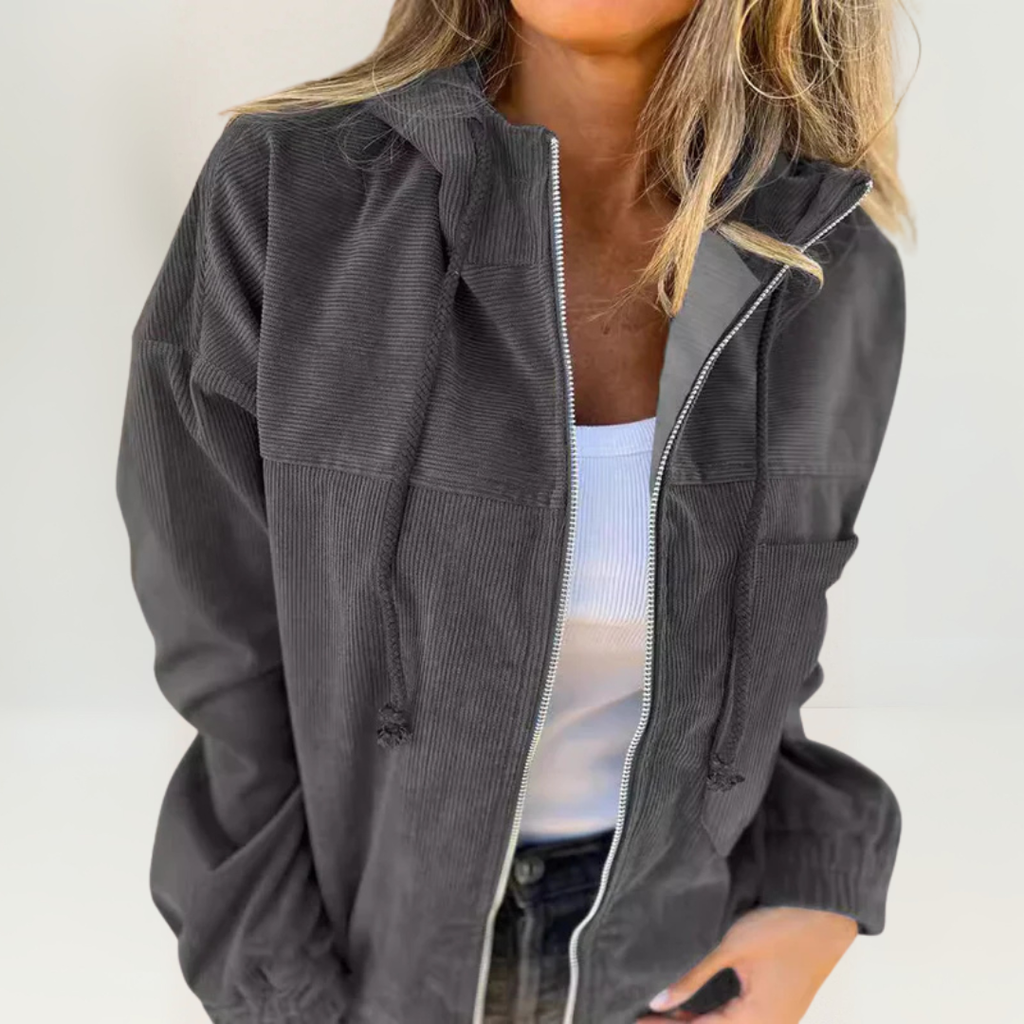 Karla | Veste souple à capuche et fermeture éclair