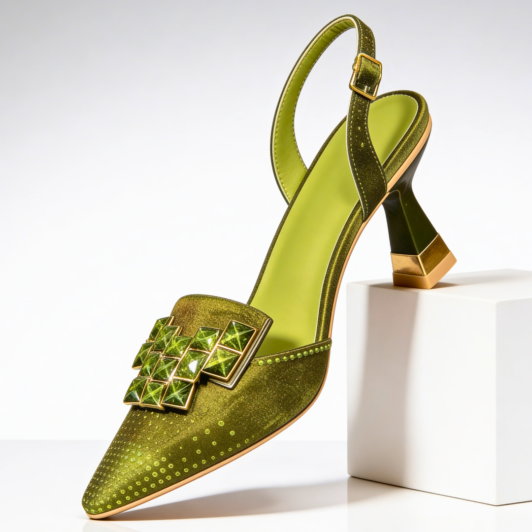 Chaussures à talons chaton Vivienne Gemstone