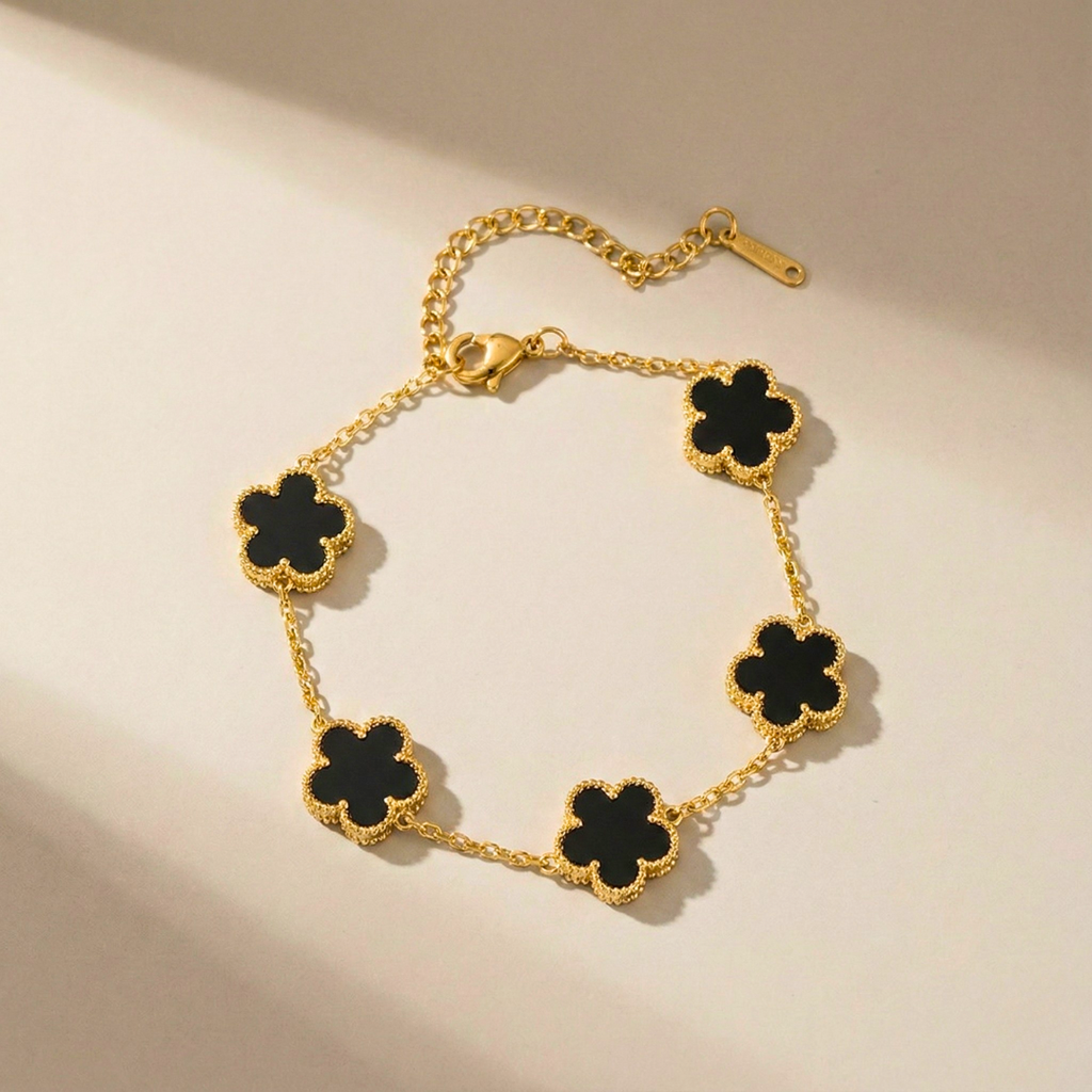 Aurora Shine Clover Charm Bracelet