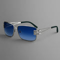 Royal Gem™ | Gem-Set Square Sunglasses | UV400 Luxury