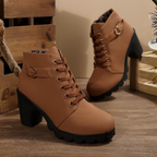Nora | Botines de cordones con hebilla de encaje atrevidos