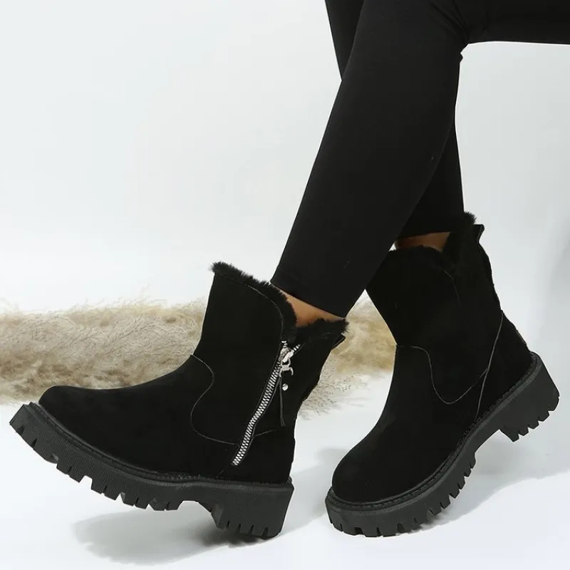 Elena | Bottines d'Hiver Élégantes à Fermeture Éclair