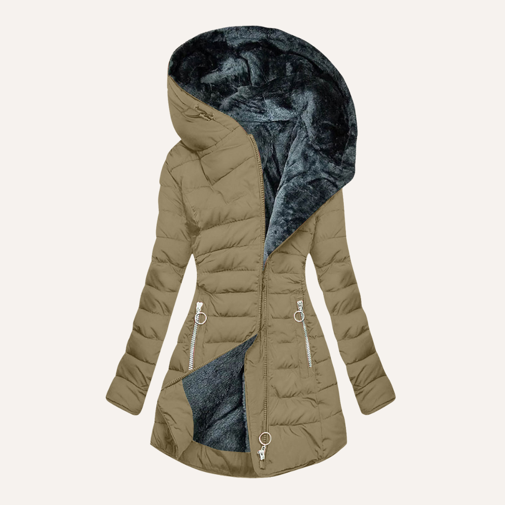 Liana | Veste douillette à doublure en fourrure