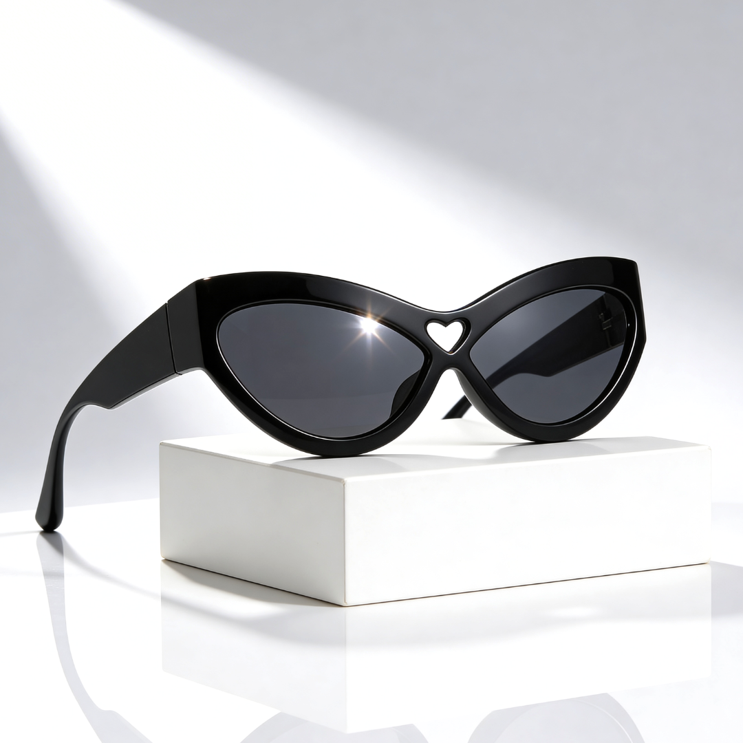 Wild Kiss™ | Heart Cut-Out Cat Eye Sunglasses | UV400