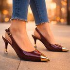 Tacones de aguja con tira trasera Odette