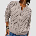 Elodie | Chaqueta elegante con cremallera frontal
